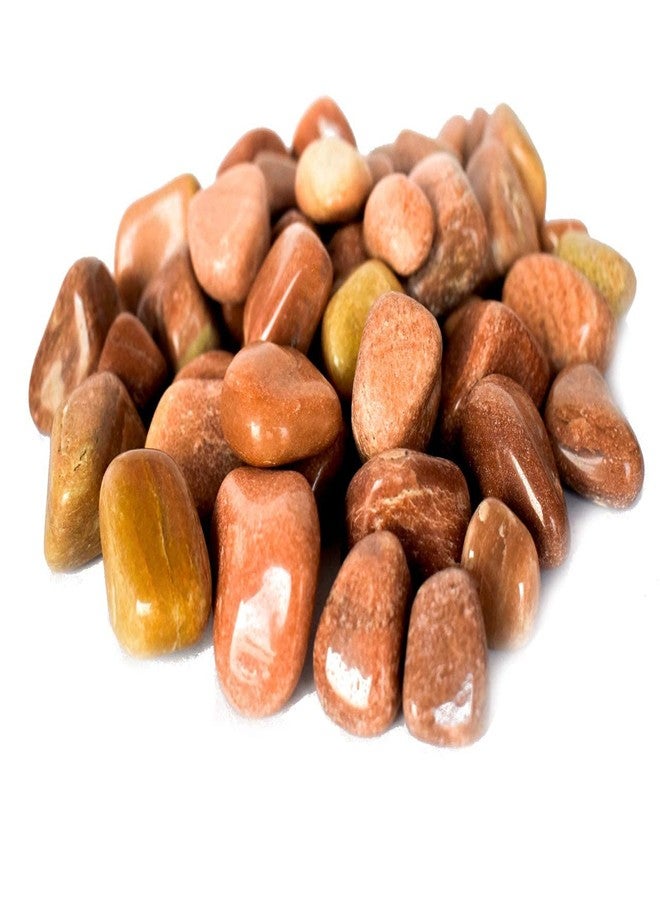 Power Stone Decorative Coloured Asymmetric Marble Stone Pebbles for Vase Filler Plant Pots Home Aquarium Fish Tanks Landscape Outdoor Garden Decoration (Brown, 1 Kg) - Image 1